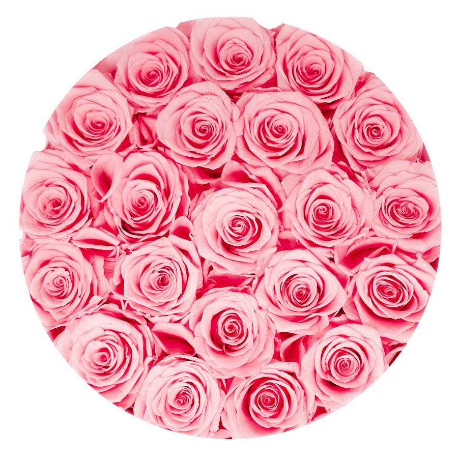 Classic Large White Box - Pink Roses