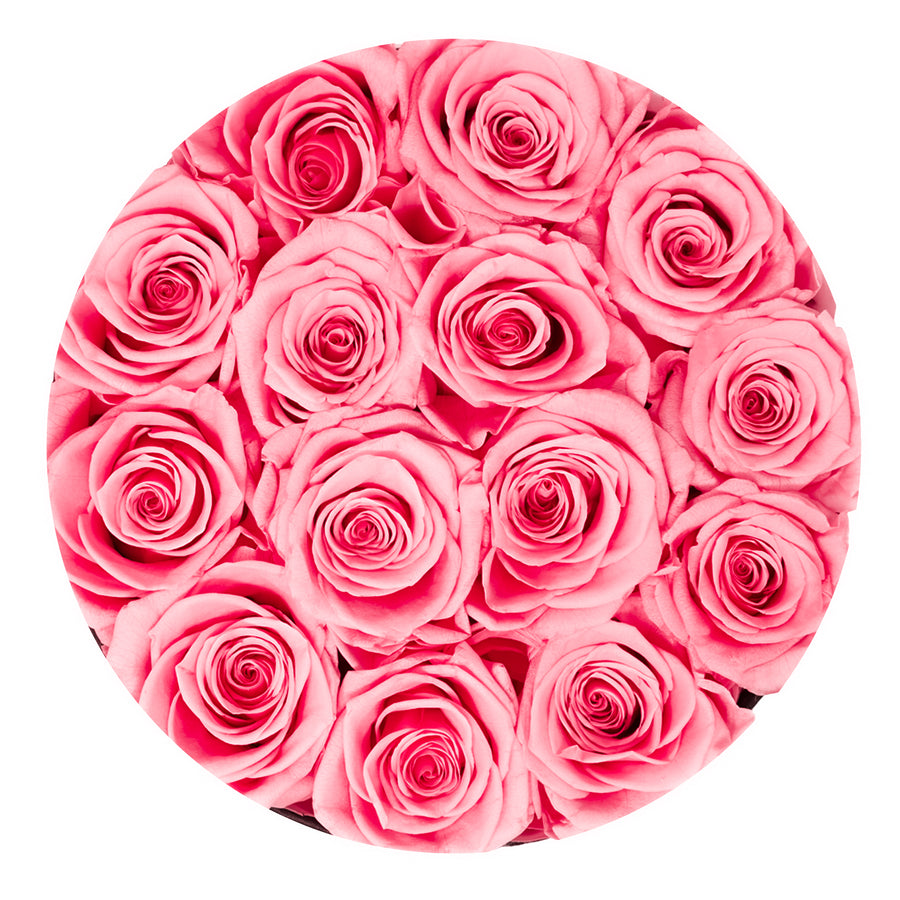 Classic Medium White Box - Pink Roses