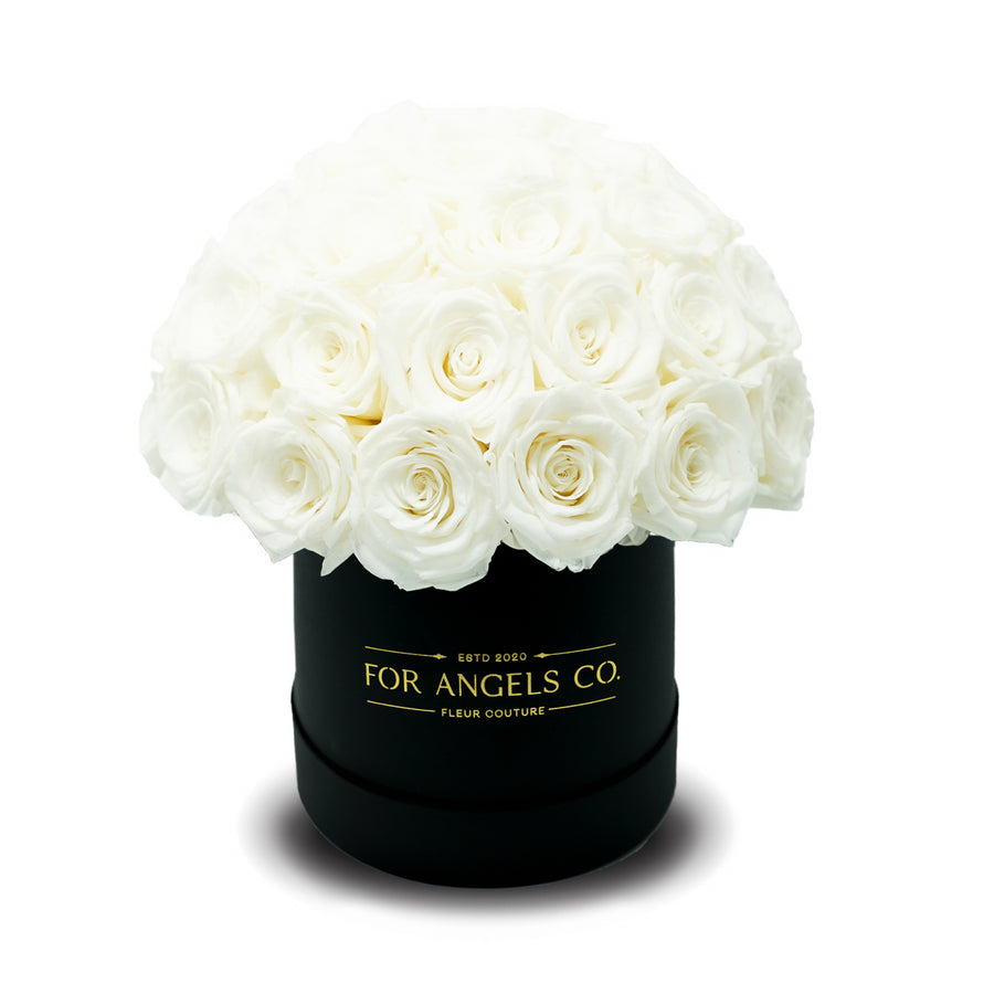 Angel Collection Black Box - White Roses
