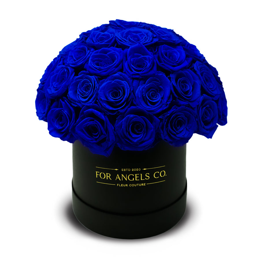 Angel Collection Black Box - Royal Blue Roses