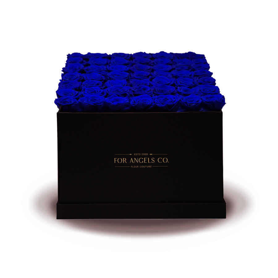 Heavenly Collection Black Box - Royal Blue Roses