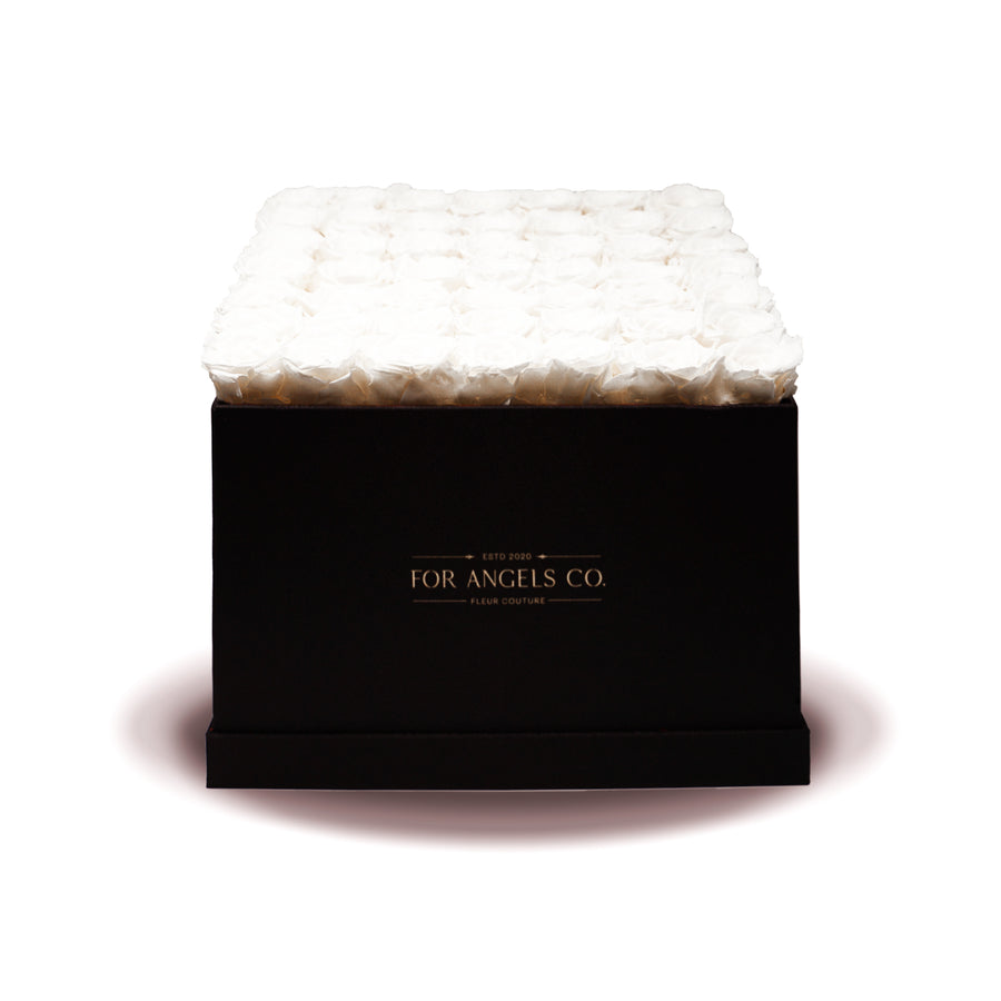 Heavenly Collection Black Box - White Roses
