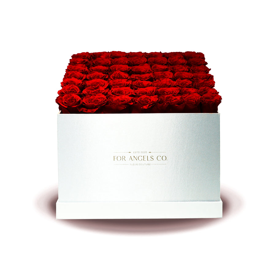 Heavenly Collection White Box - Red Roses
