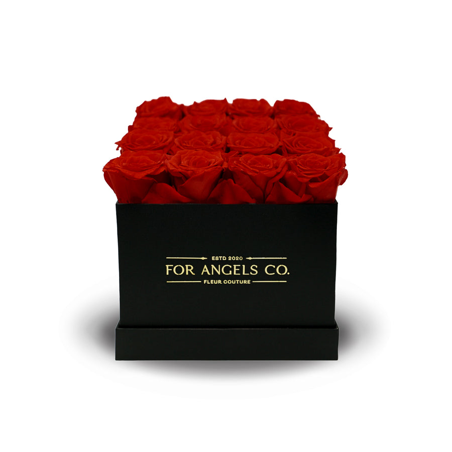 Forever Collection Black Box - Red Roses