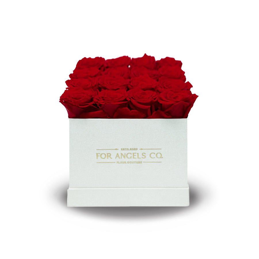 Forever Collection White Box - Red Roses