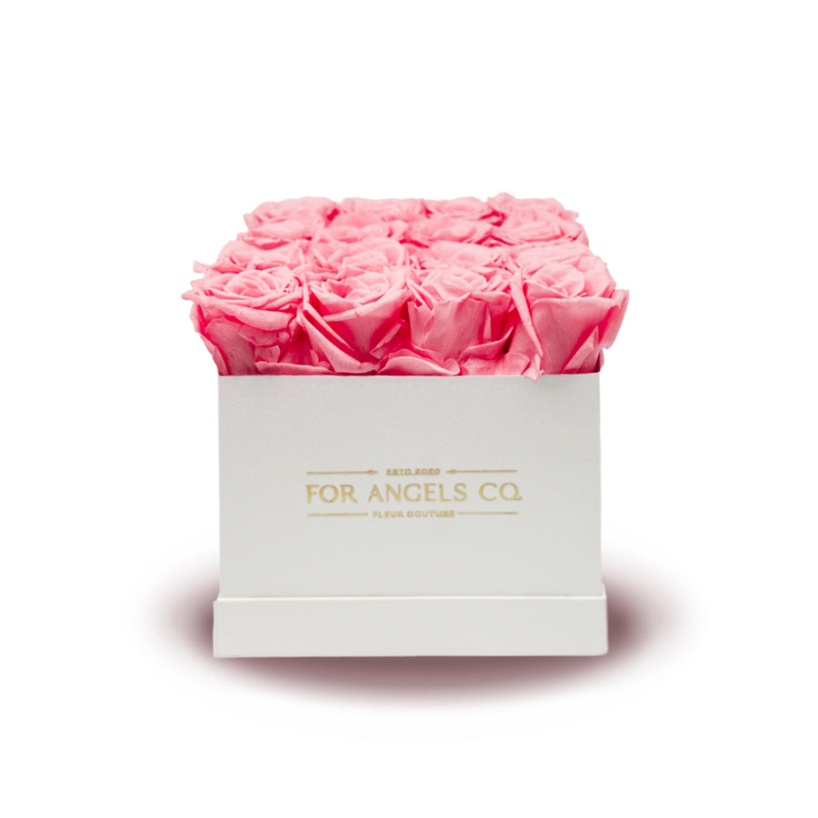 Forever Collection White Box - Pink Roses